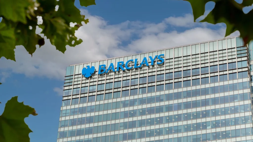 Barclays office building exterior representing global banking and financial services company