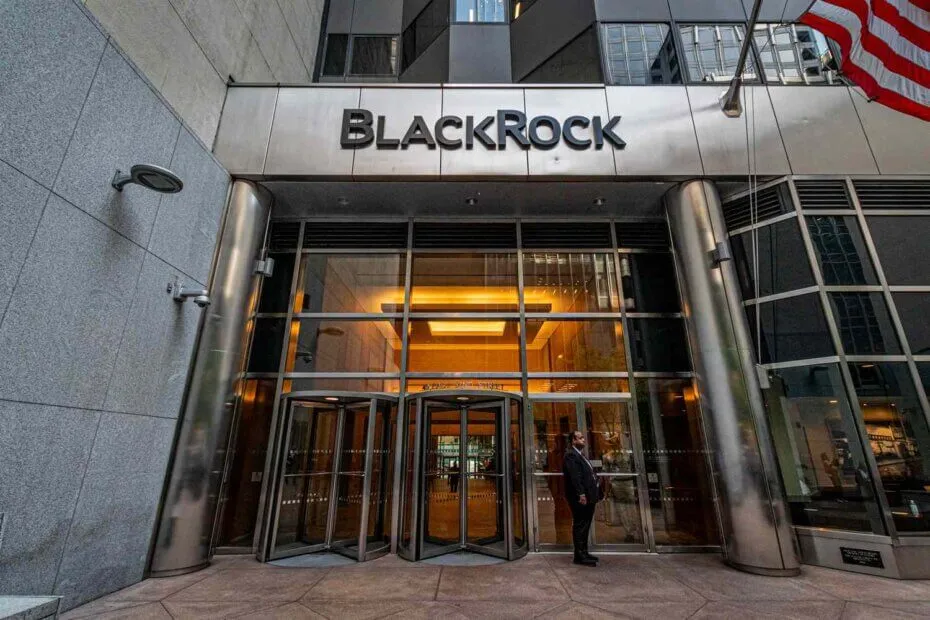 BlackRock office building exterior showing company headquarters entrance