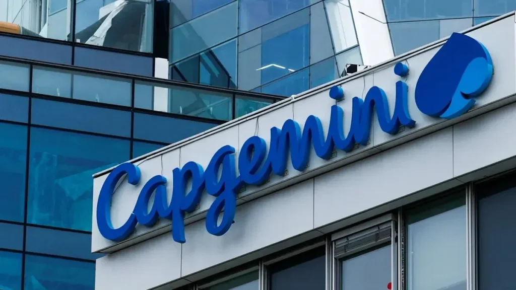 Capgemini office building with company logo representing global IT consulting and digital services company