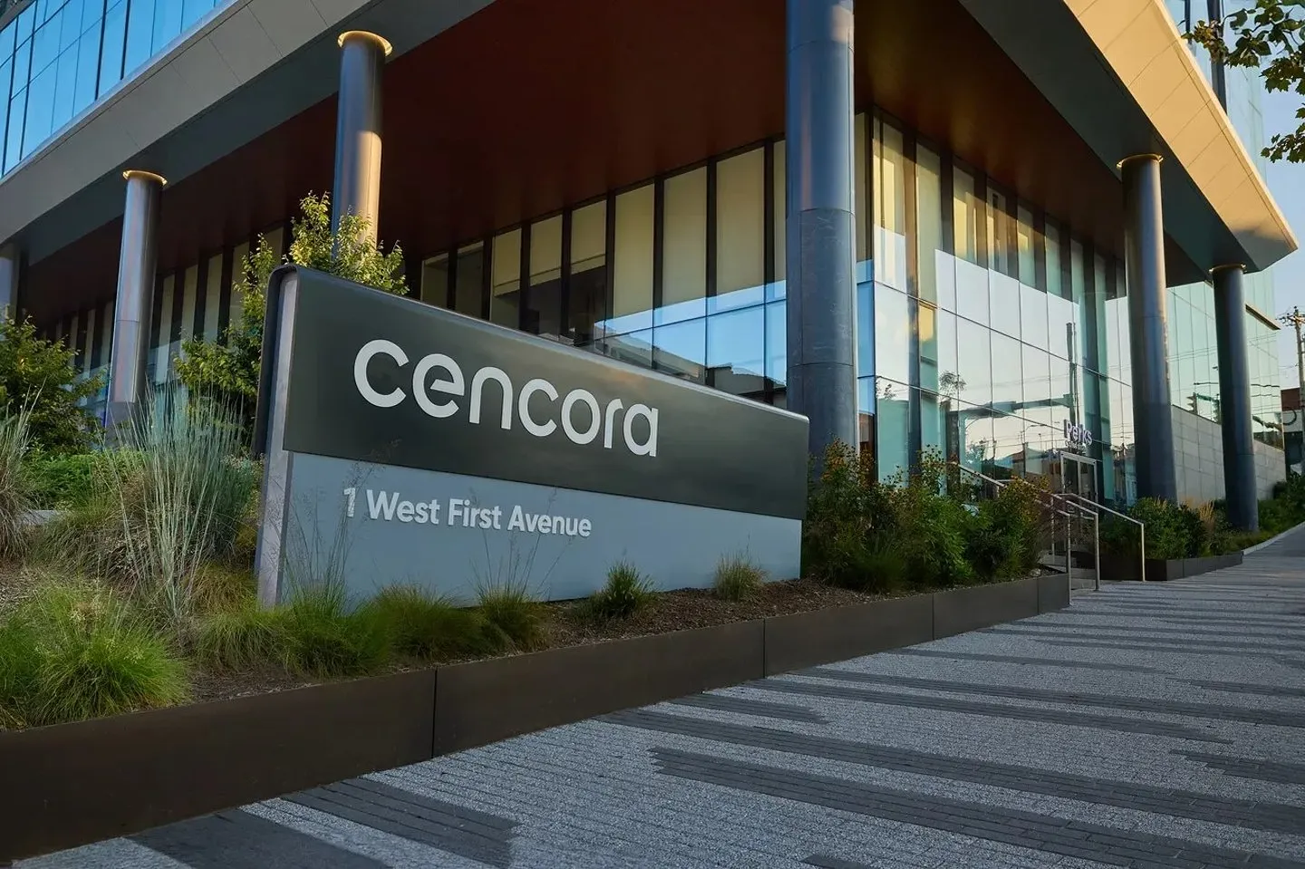 Cencora headquarters office building showcasing global healthcare services company