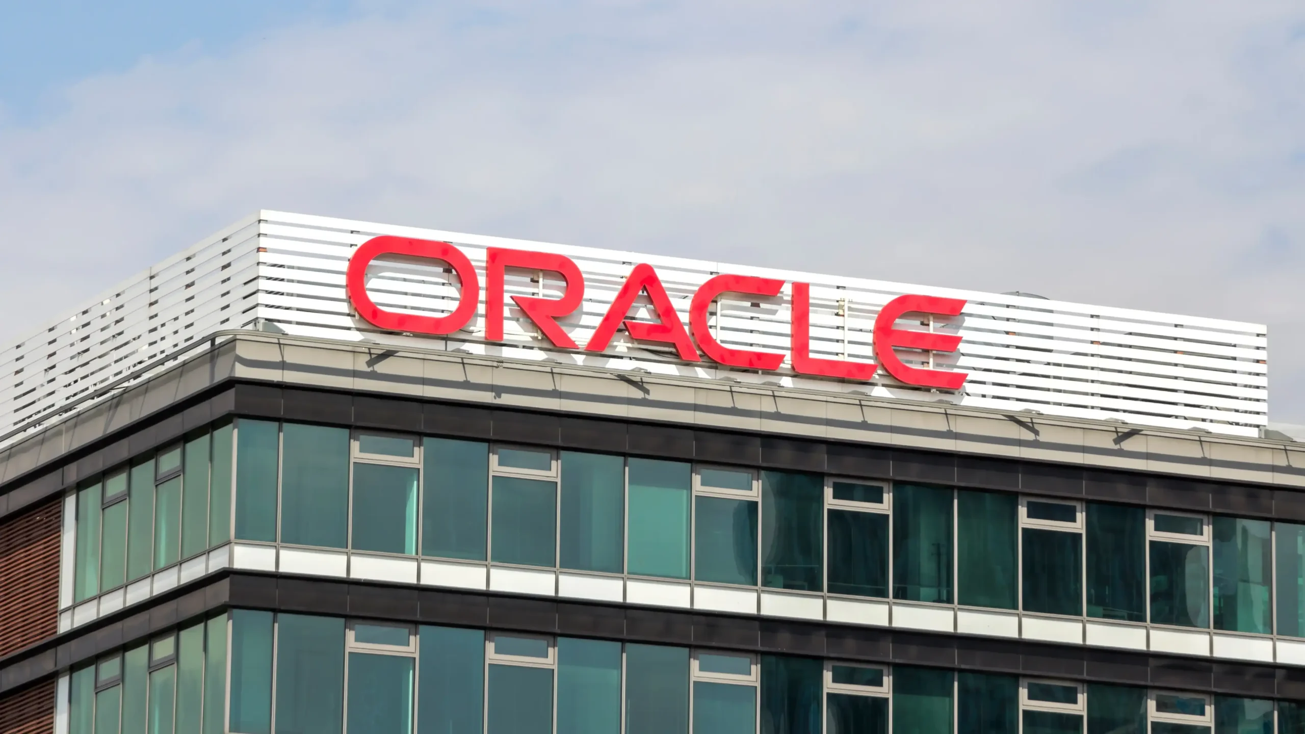 Oracle office building showcasing Oracle global headquarters and enterprise technology operations