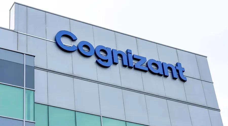 Cognizant office building exterior with company name signage