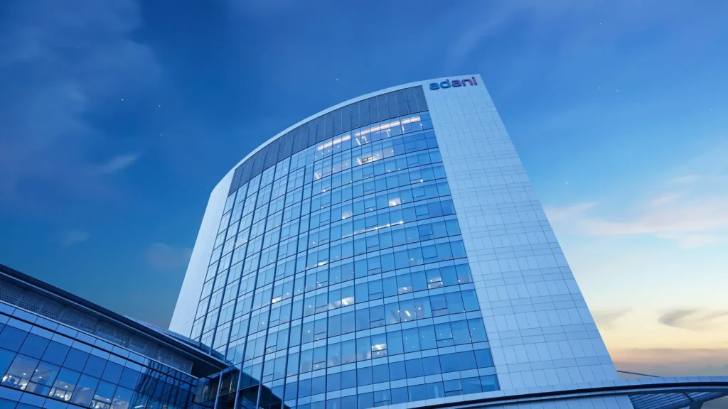 Adani corporate office building representing Adani Group careers, recruitment, internships, and job opportunities in India.