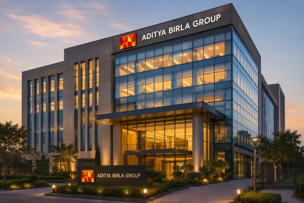 Aditya Birla Group corporate office building representing careers, recruitment, internships, and job opportunities in India.