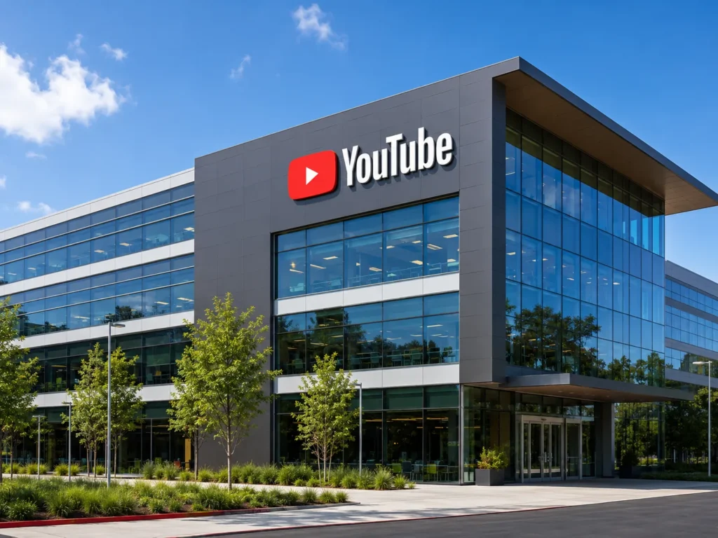 YouTube corporate office building representing YouTube careers, recruitment, internships, and job opportunities for freshers and experienced professionals in India.